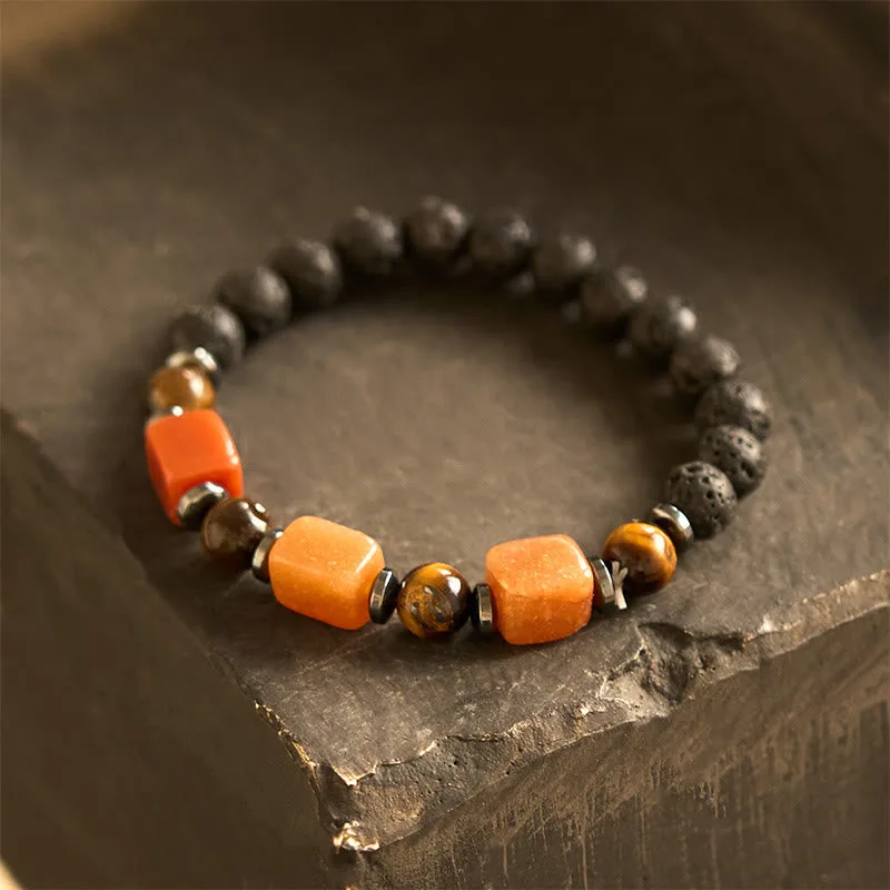 Mythstone Various Crystals Lava Rock Calm Bracelet - Image 46
