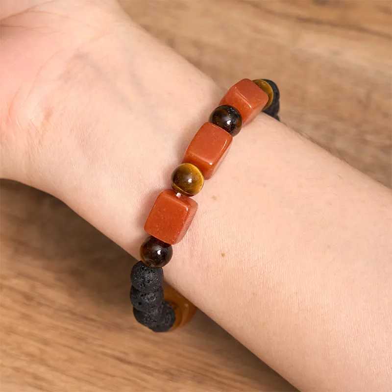 Mythstone Various Crystals Lava Rock Calm Bracelet - Image 50