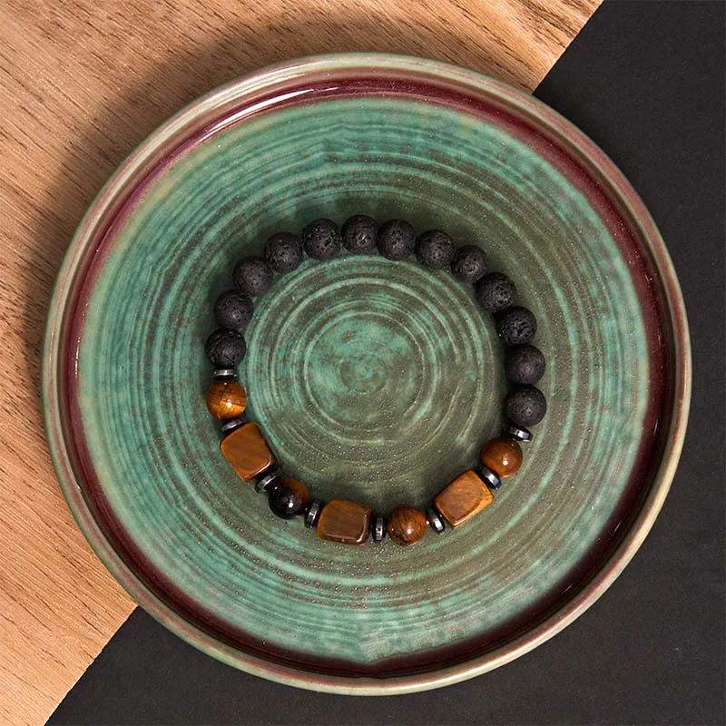 Mythstone Various Crystals Lava Rock Calm Bracelet - Image 14