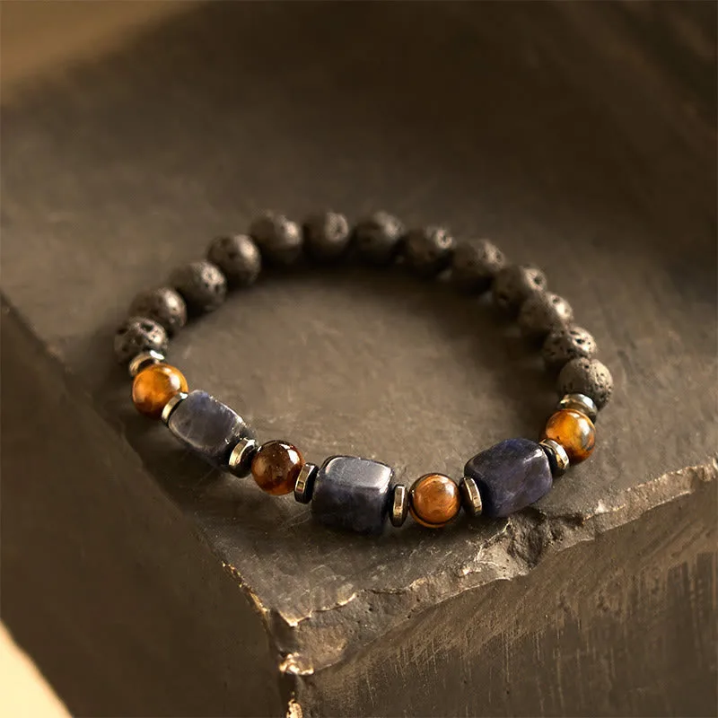 Mythstone Various Crystals Lava Rock Calm Bracelet - Image 37