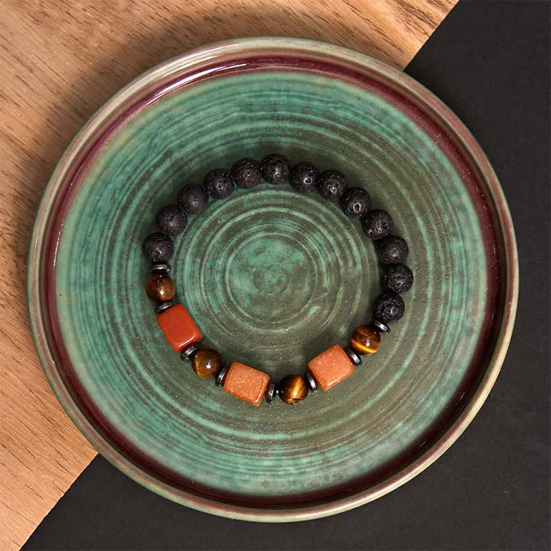 Mythstone Various Crystals Lava Rock Calm Bracelet - Image 52