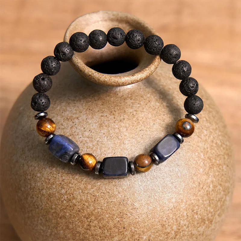 Mythstone Various Crystals Lava Rock Calm Bracelet - Image 39