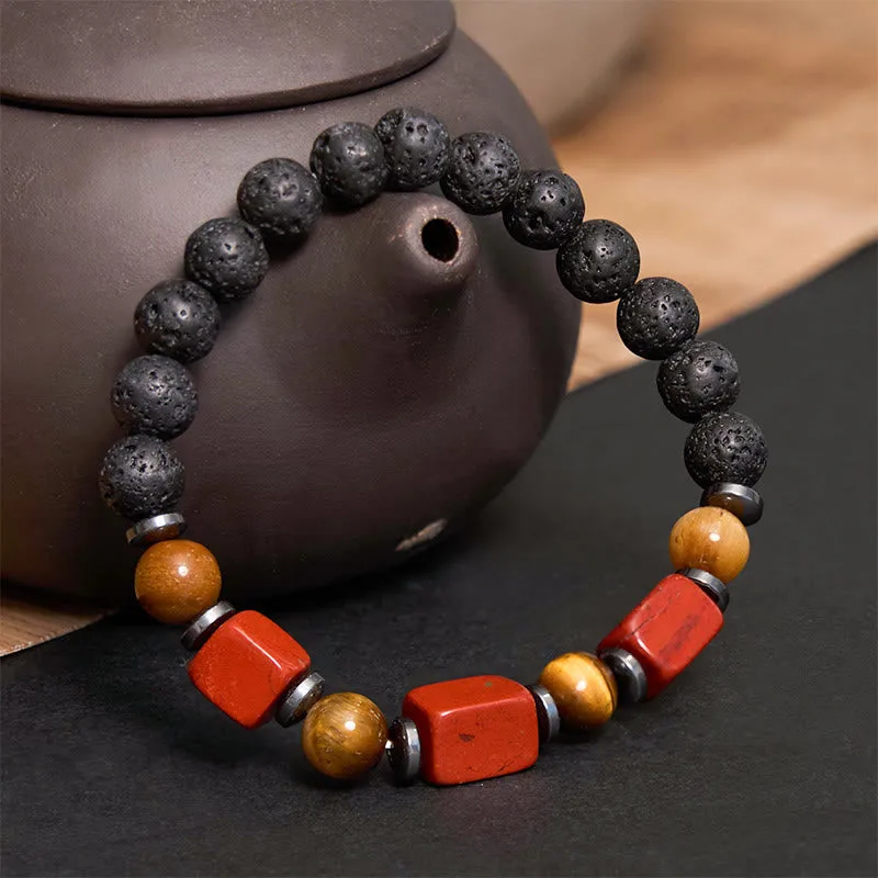 Mythstone Various Crystals Lava Rock Calm Bracelet - Image 30