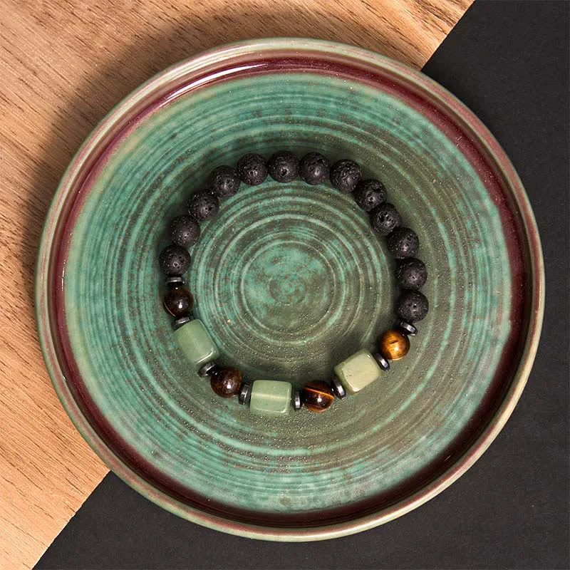 Mythstone Various Crystals Lava Rock Calm Bracelet - Image 25