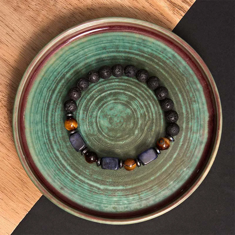 Mythstone Various Crystals Lava Rock Calm Bracelet - Image 42