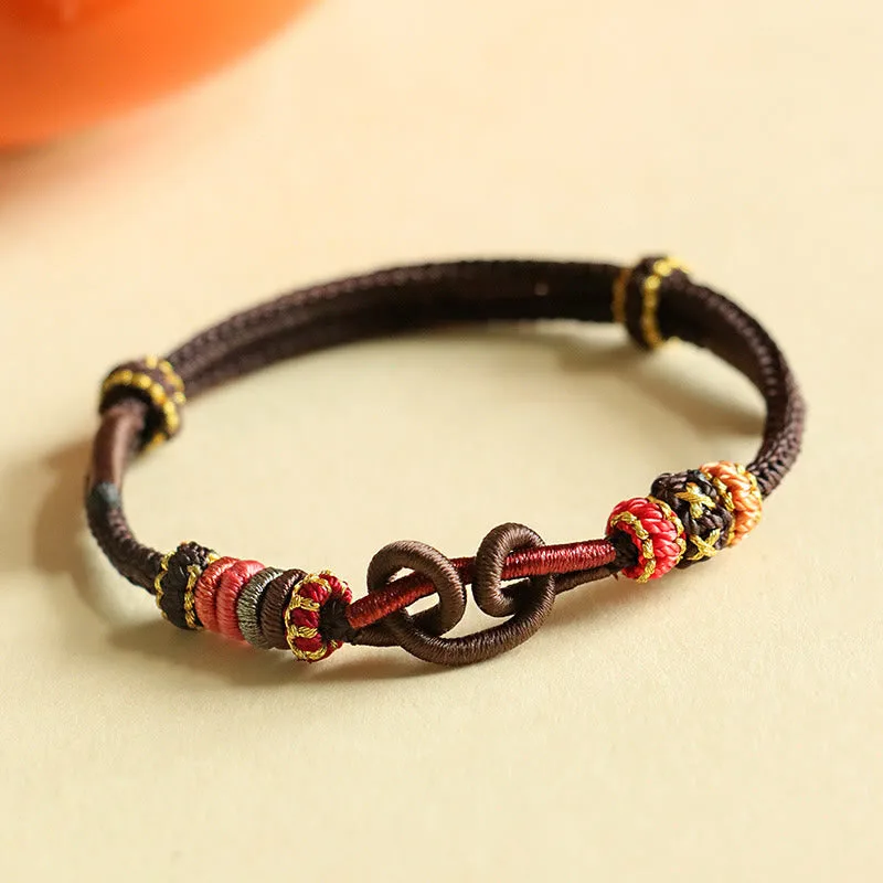 Mythstone Handmade Ingot Pattern Braided String Protection Bracelet - Image 11