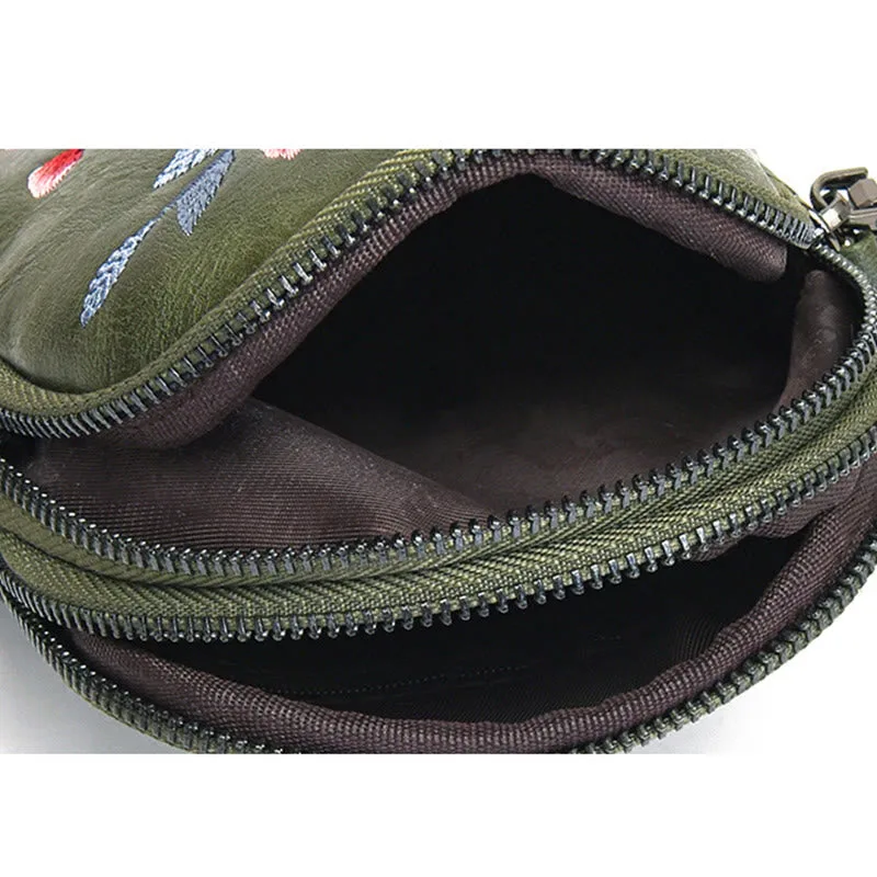 Mythstone Lotus Su Embroidery Journey Shopping Purse Shoulder Bag Crossbody Bag - Image 17