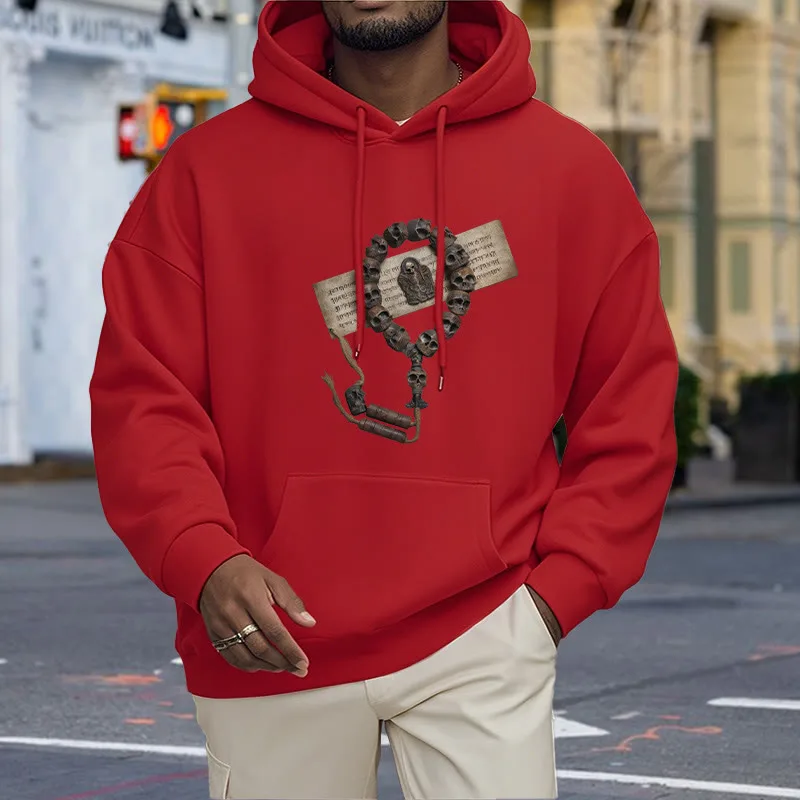 Mythstone Tibetan The Lord Of The Corpse Forest Beads Pattern Fleece Lined Hoodie - Image 22