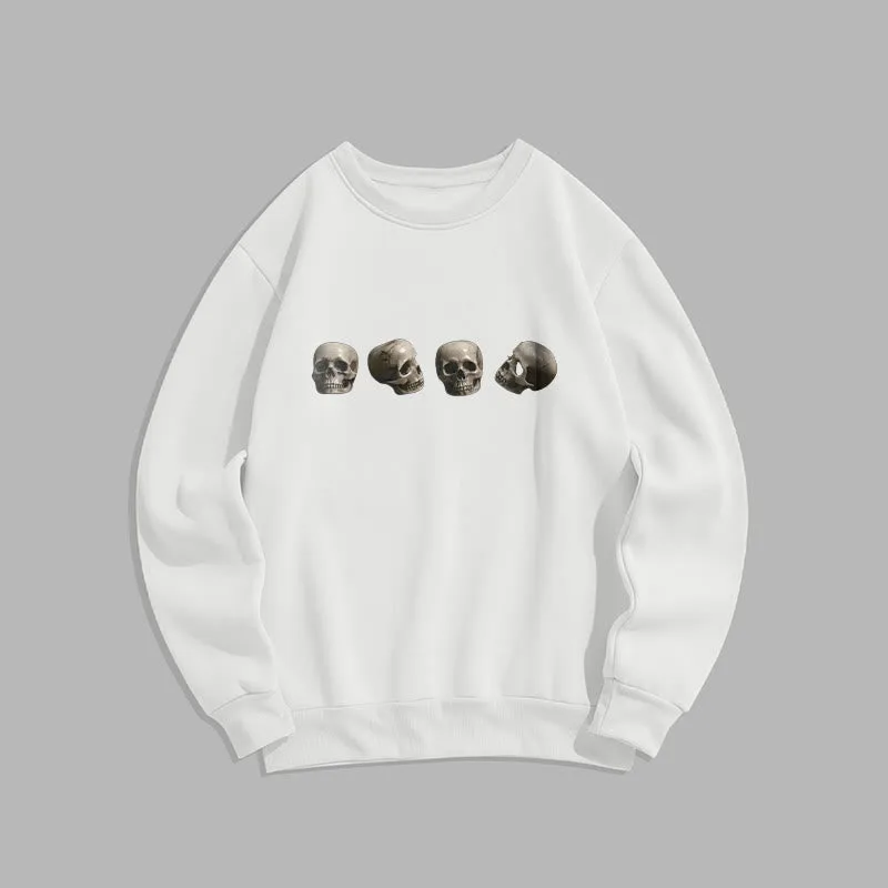Mythstone Tibetan The Lord Of The Corpse Forest Skulls Pattern Fleece Lined Sweatshirt - Image 12