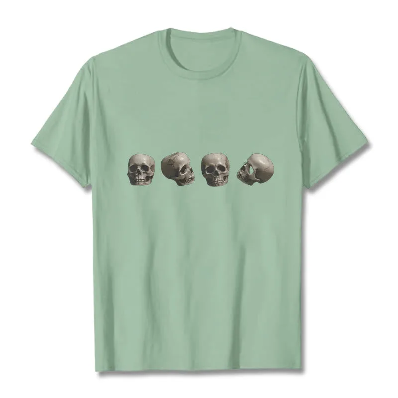 Mythstone Tibetan The Lord Of The Corpse Forest Skulls Pattern Tee T-shirt - Image 16