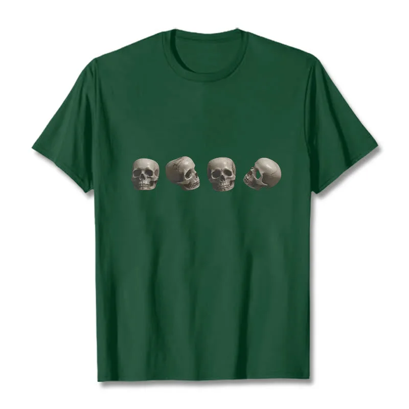 Mythstone Tibetan The Lord Of The Corpse Forest Skulls Pattern Tee T-shirt - Image 8