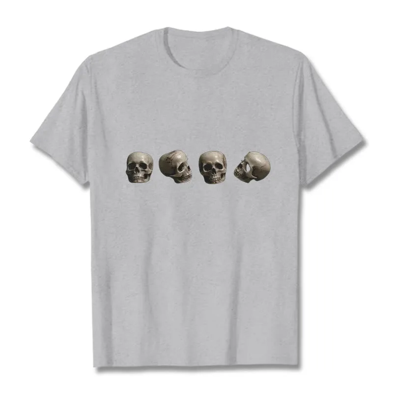 Mythstone Tibetan The Lord Of The Corpse Forest Skulls Pattern Tee T-shirt - Image 22