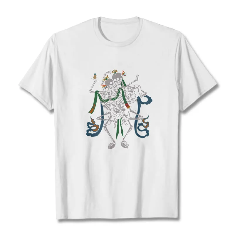 Mythstone Tibetan The Lord Of The Corpse Forest Design Tee T-shirt - Image 8