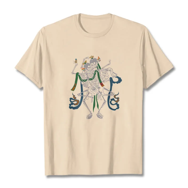 Mythstone Tibetan The Lord Of The Corpse Forest Design Tee T-shirt - Image 20