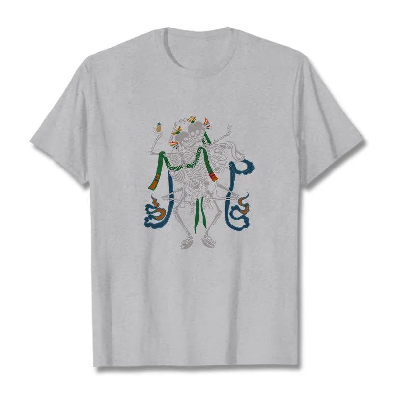 Mythstone Tibetan The Lord Of The Corpse Forest Design Tee T-shirt - Image 22