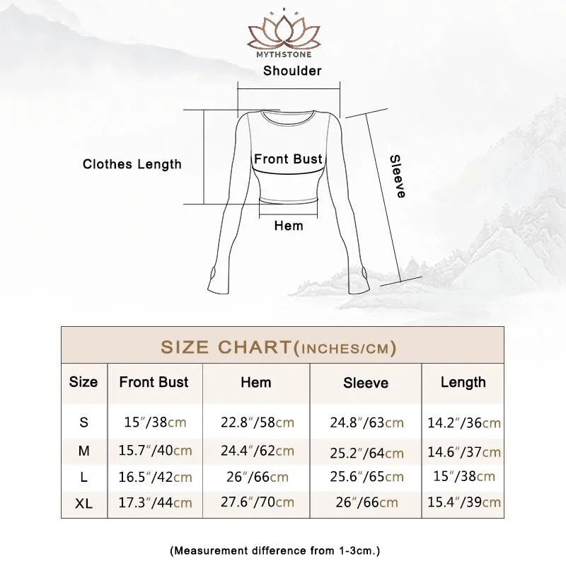 Mythstone Women Workout Long Sleeve Crisscross Backless Top Tee Leggings Sports Fitness Yoga Outfit - Image 6