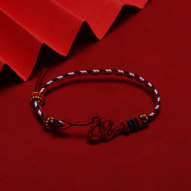 Mythstone Red String Snake Knot Year Of The Snake Protection Braided Bracelet - Image 8