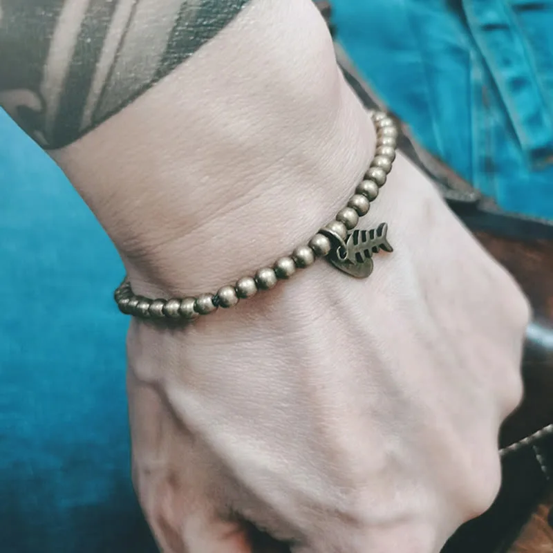 Mythstone Copper Fish Bone Healing Bracelet - Image 4