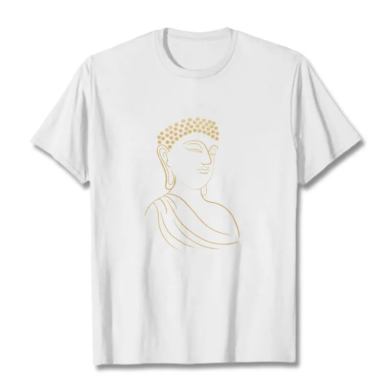 Mythstone Meditating Buddha Pattern Tee T-shirt - Image 6