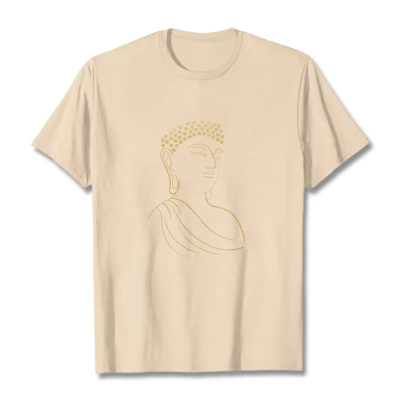 Mythstone Meditating Buddha Pattern Tee T-shirt - Image 9