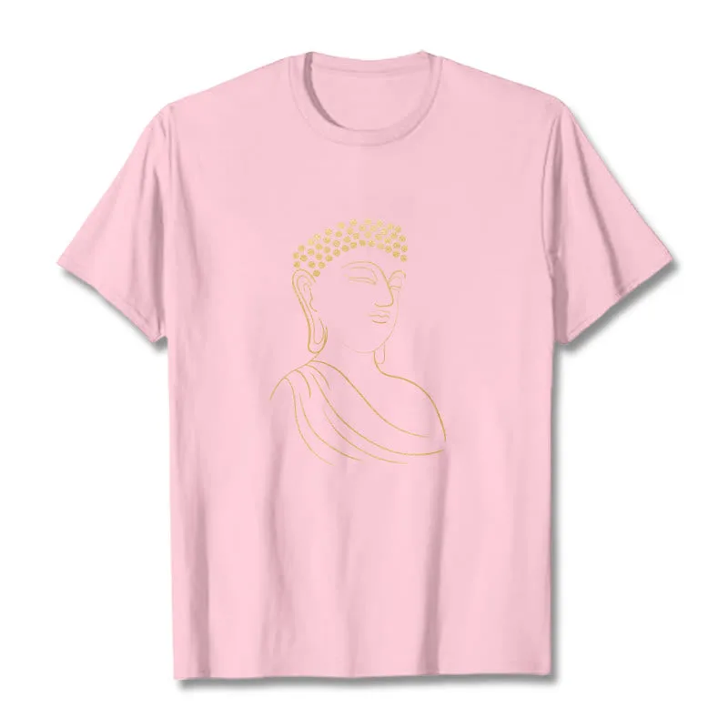 Mythstone Meditating Buddha Pattern Tee T-shirt - Image 13