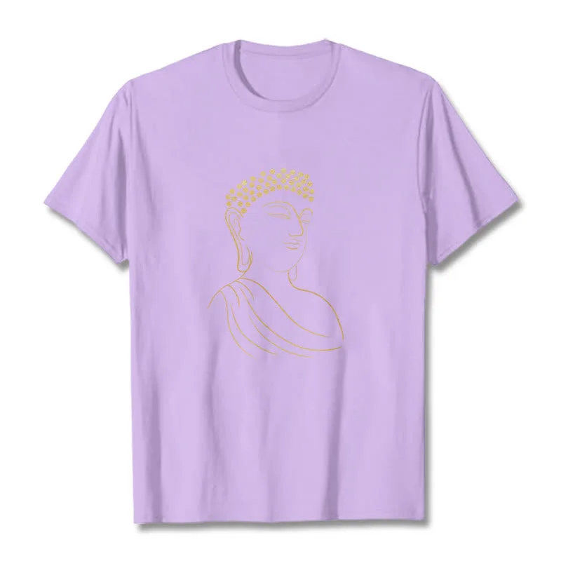 Mythstone Meditating Buddha Pattern Tee T-shirt - Image 17