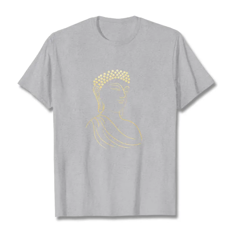 Mythstone Meditating Buddha Pattern Tee T-shirt - Image 20