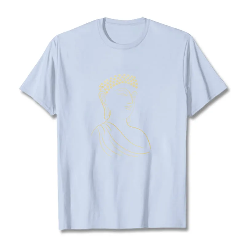 Mythstone Meditating Buddha Pattern Tee T-shirt - Image 19
