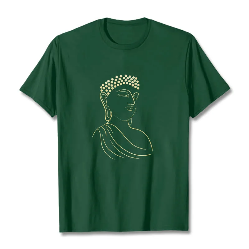 Mythstone Meditating Buddha Pattern Tee T-shirt - Image 11