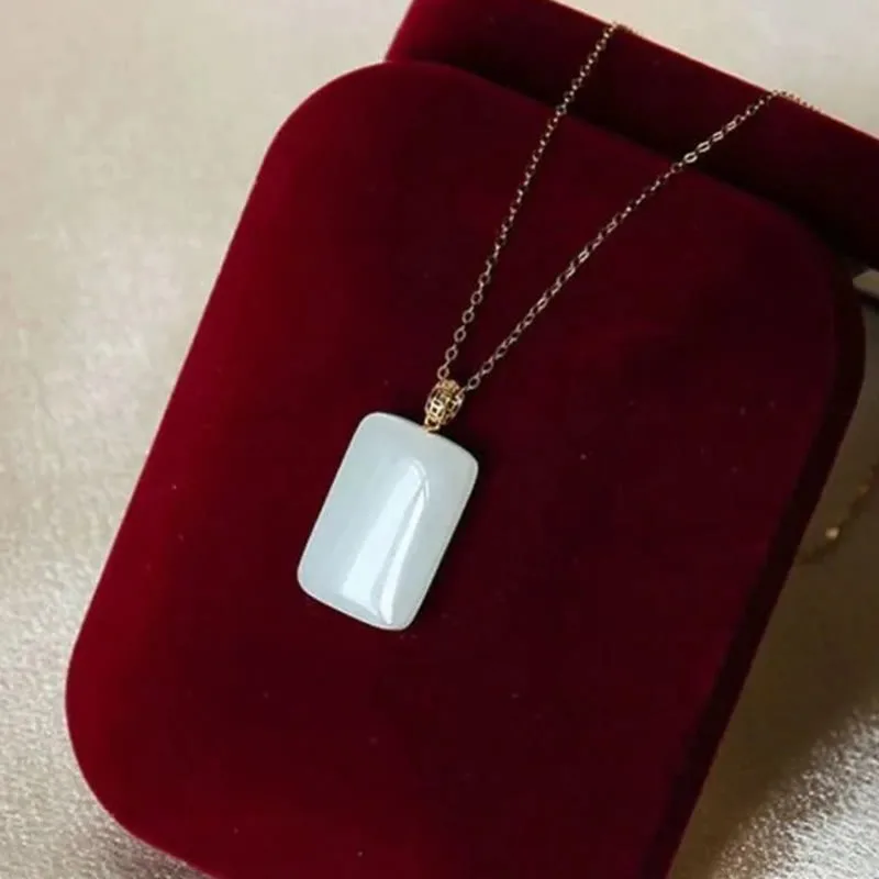 Mythstone Hetian Jade Silver Prosperity Necklace Pendant - Image 15