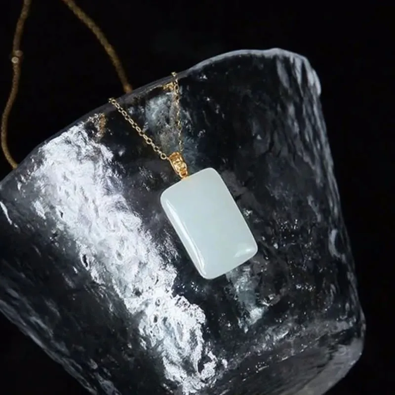 Mythstone Hetian Jade Silver Prosperity Necklace Pendant - Image 14