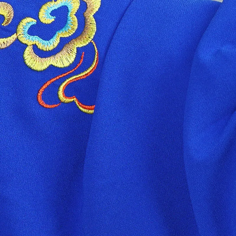 Mythstone 2Pcs Fall Colorful Auspicious Clouds Tai Chi Meditation Qigong Zen Practice Unisex Cotton Clothing Set - Image 19