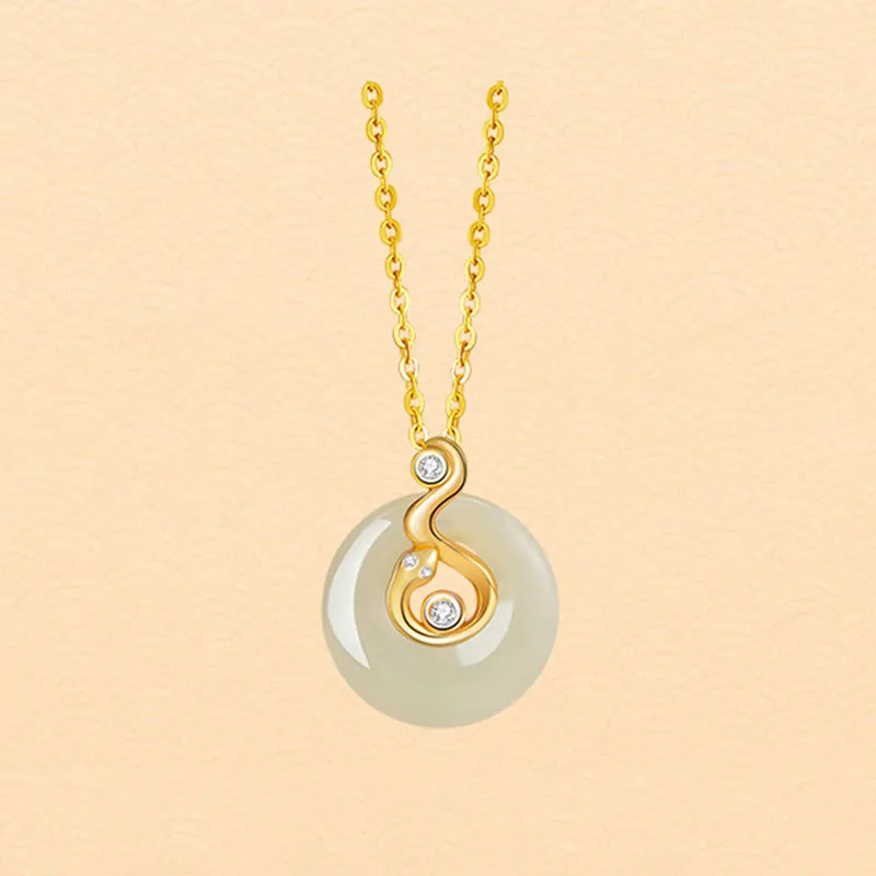 Mythstone Chinese Zodiac Hetian Jade 925 Sterling Silver Abundance Necklace Pendant - Image 19
