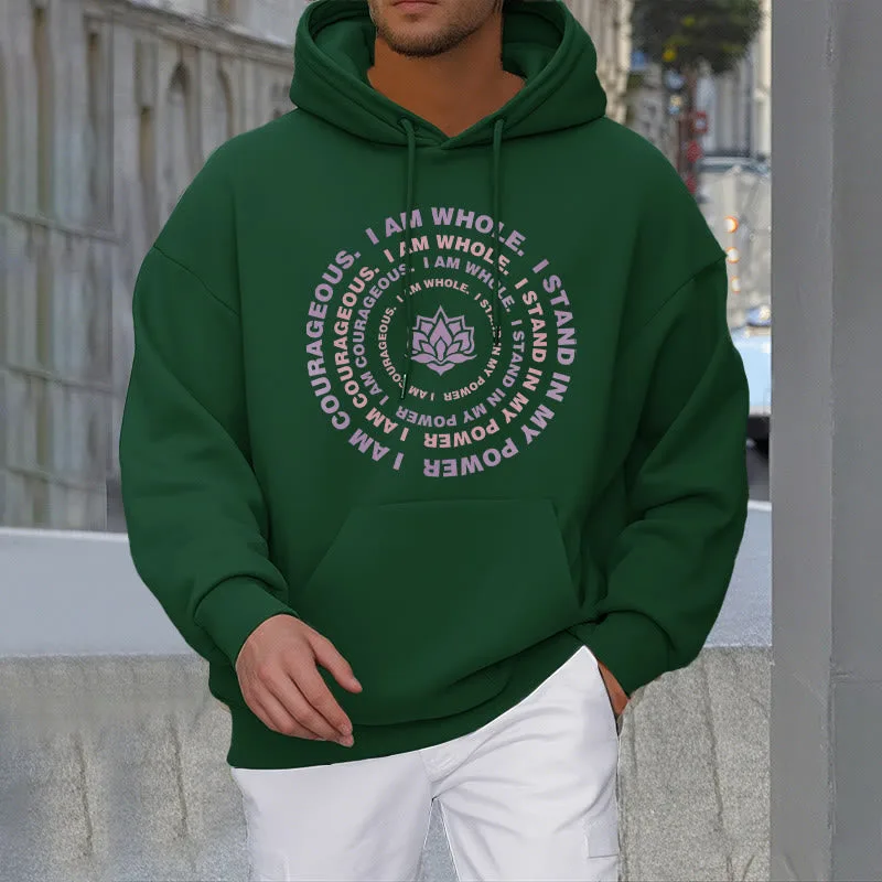 Mythstone Lotus I Am Courageous Fleece Lined Hoodie - Image 11