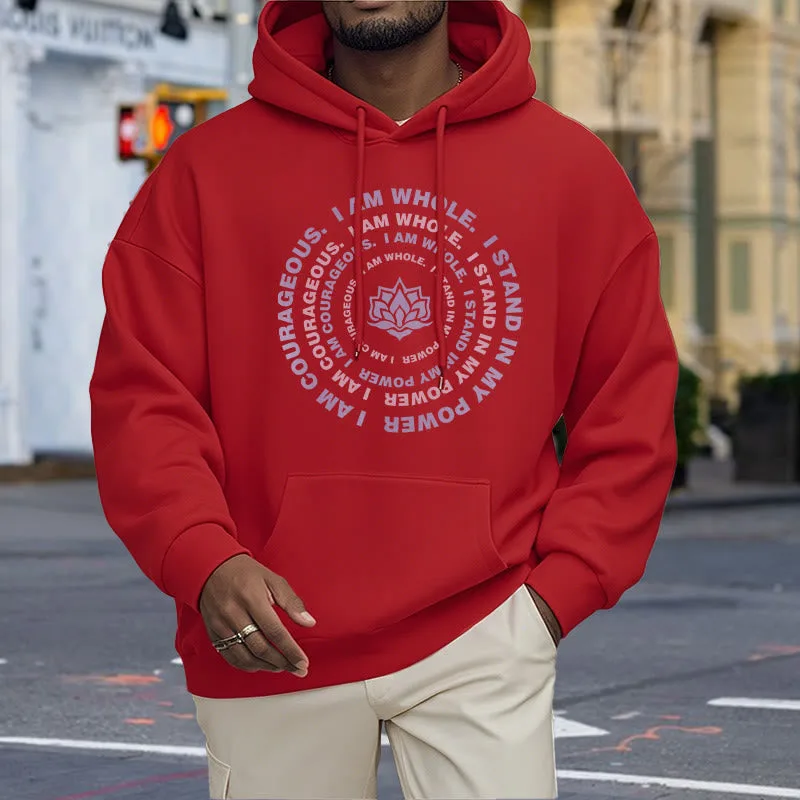 Mythstone Lotus I Am Courageous Fleece Lined Hoodie - Image 23