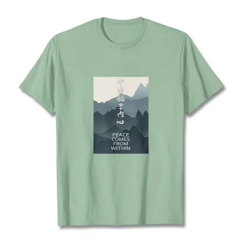 Mythstone Peace Comes From Within Tee T-shirt