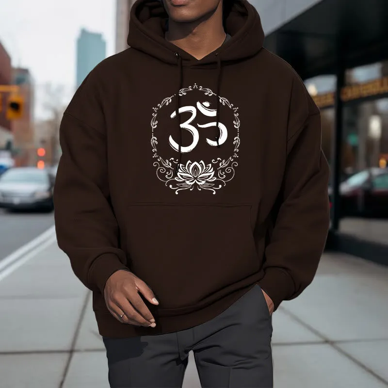 Mythstone OM Lotus Sketch Fleece Lined Hoodie - Image 26