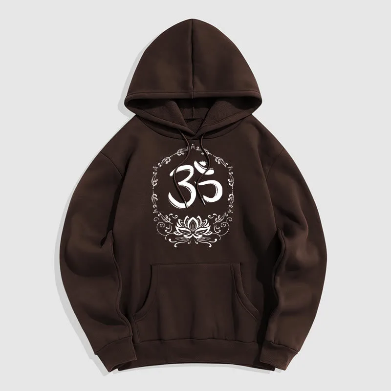Mythstone OM Lotus Sketch Fleece Lined Hoodie - Image 25