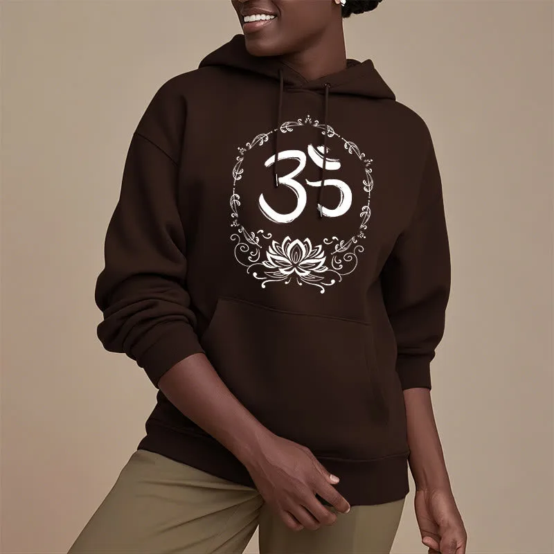 Mythstone OM Lotus Sketch Fleece Lined Hoodie - Image 27