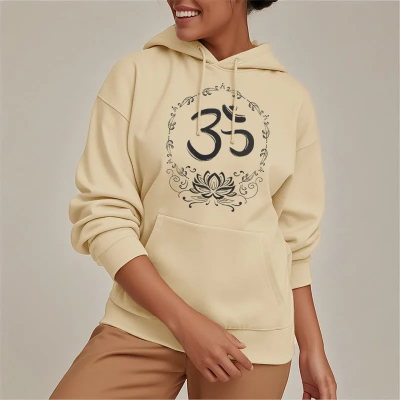 Mythstone OM Lotus Sketch Fleece Lined Hoodie - Image 20
