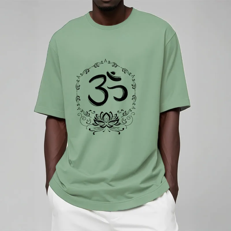 Mythstone OM Lotus Sketch Cotton Tee T-shirt - Image 20