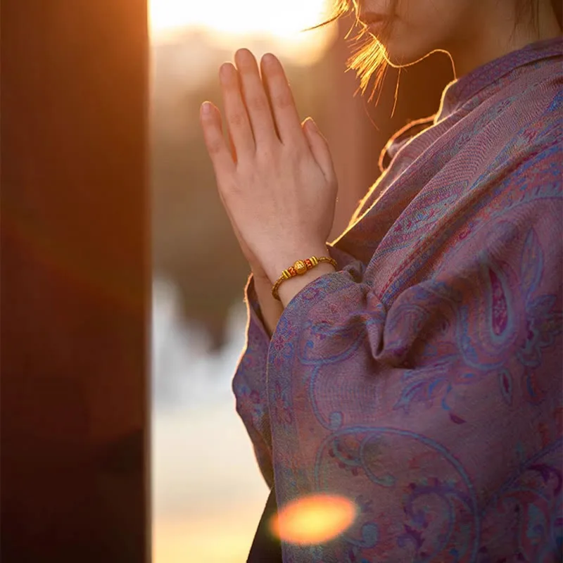 Mythstone 999 Gold Chinese Zodiac Natal Buddha Year of the Snake Luck Handcrafted Rope Bracelet - Image 20