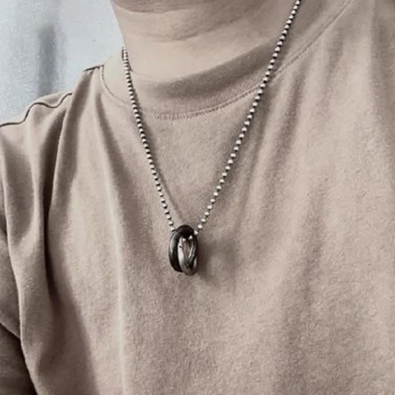 Mythstone Copper Qiankun Hoop Big Dipper Luck Necklace Pendant - Image 5