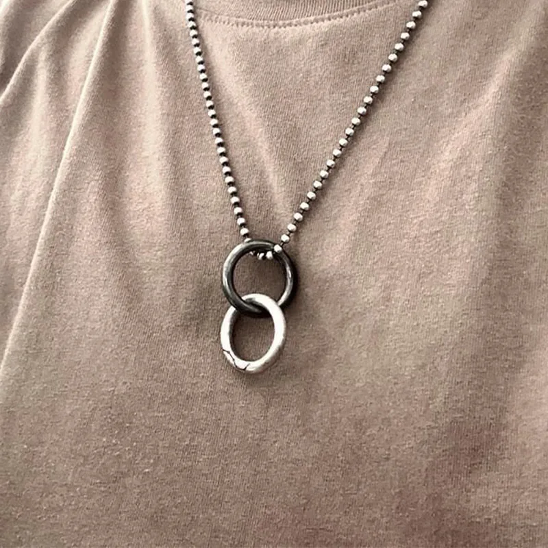 Mythstone Copper Qiankun Hoop Big Dipper Luck Necklace Pendant - Image 7