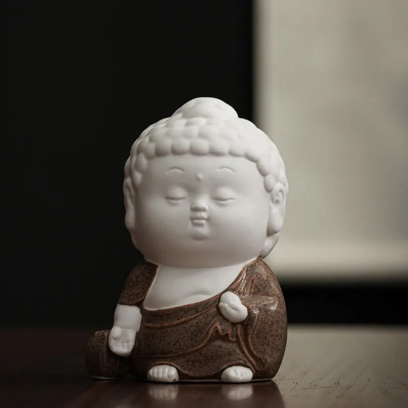 Mythstone Buddha Sitting Standing Reclining Ceramic Healing Incense Burner Desk Decoration - Image 10