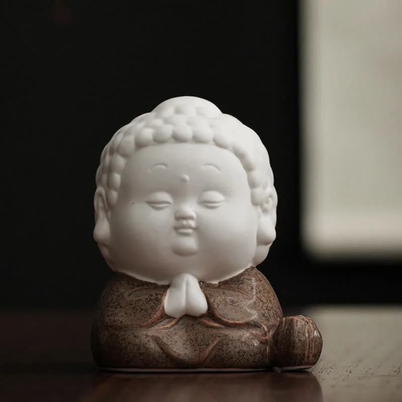 Mythstone Buddha Sitting Standing Reclining Ceramic Healing Incense Burner Desk Decoration - Image 12