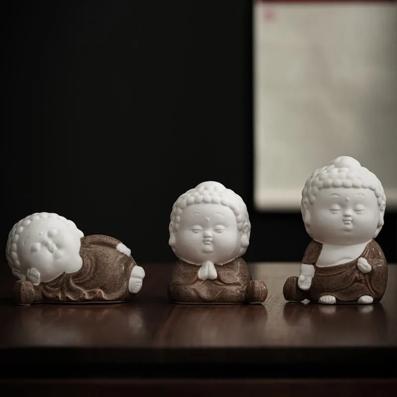 Mythstone Buddha Sitting Standing Reclining Ceramic Healing Incense Burner Desk Decoration - Image 16