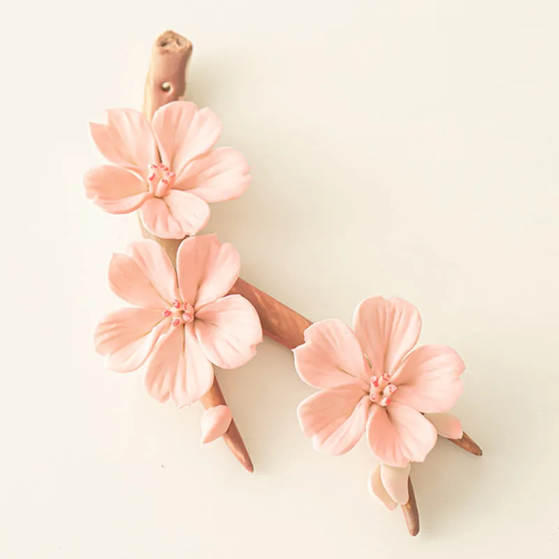 Mythstone Blooming Plum Blossom Branches Ceramic Healing Incense Burner Desk Decoration - Image 2