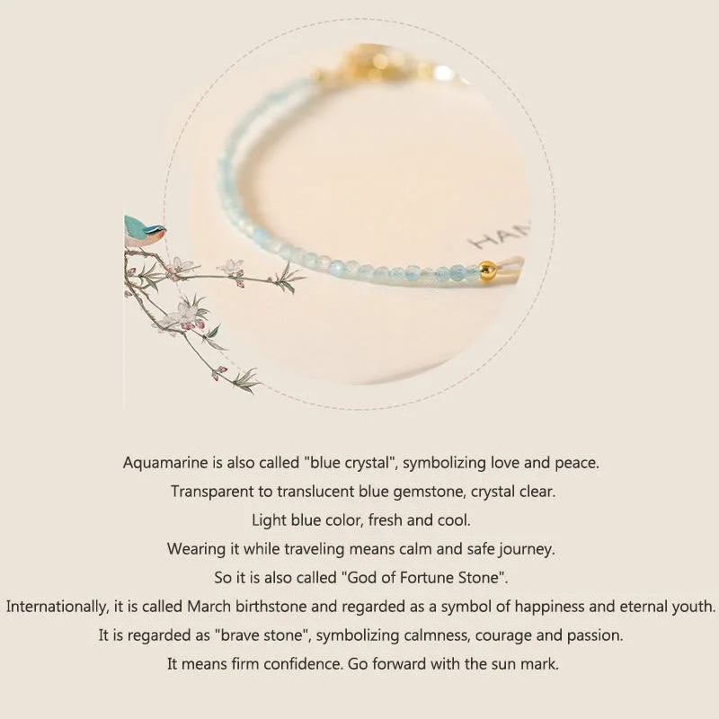 Mythstone 2mm Turquoise Pearl Ultra-thin Beads 14k Gold Plated Copper Wisdom Bracelet - Image 9