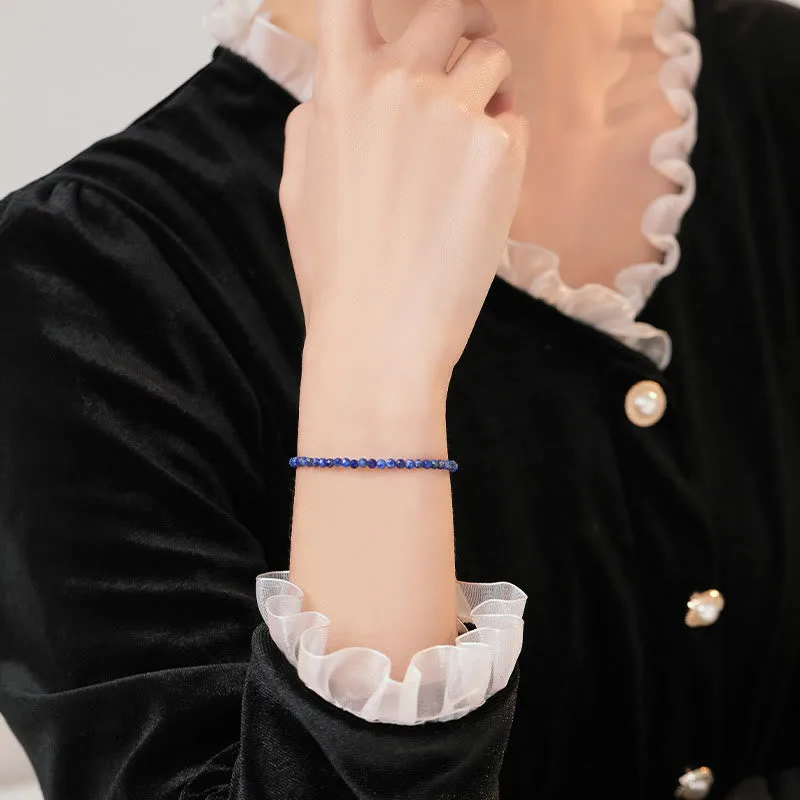 Mythstone Small Lazurite Ultra-Thin Beads Balance Bracelet - Image 5